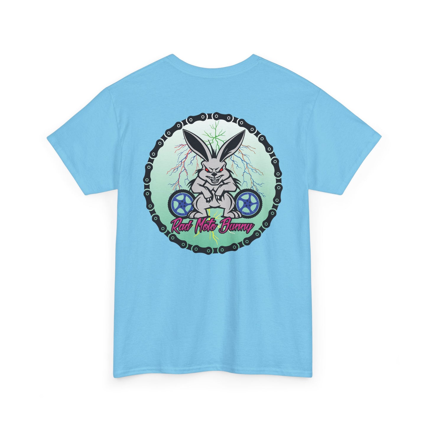 Rad Moto Bunny Lightning, Heavy Cotton T-Shirt