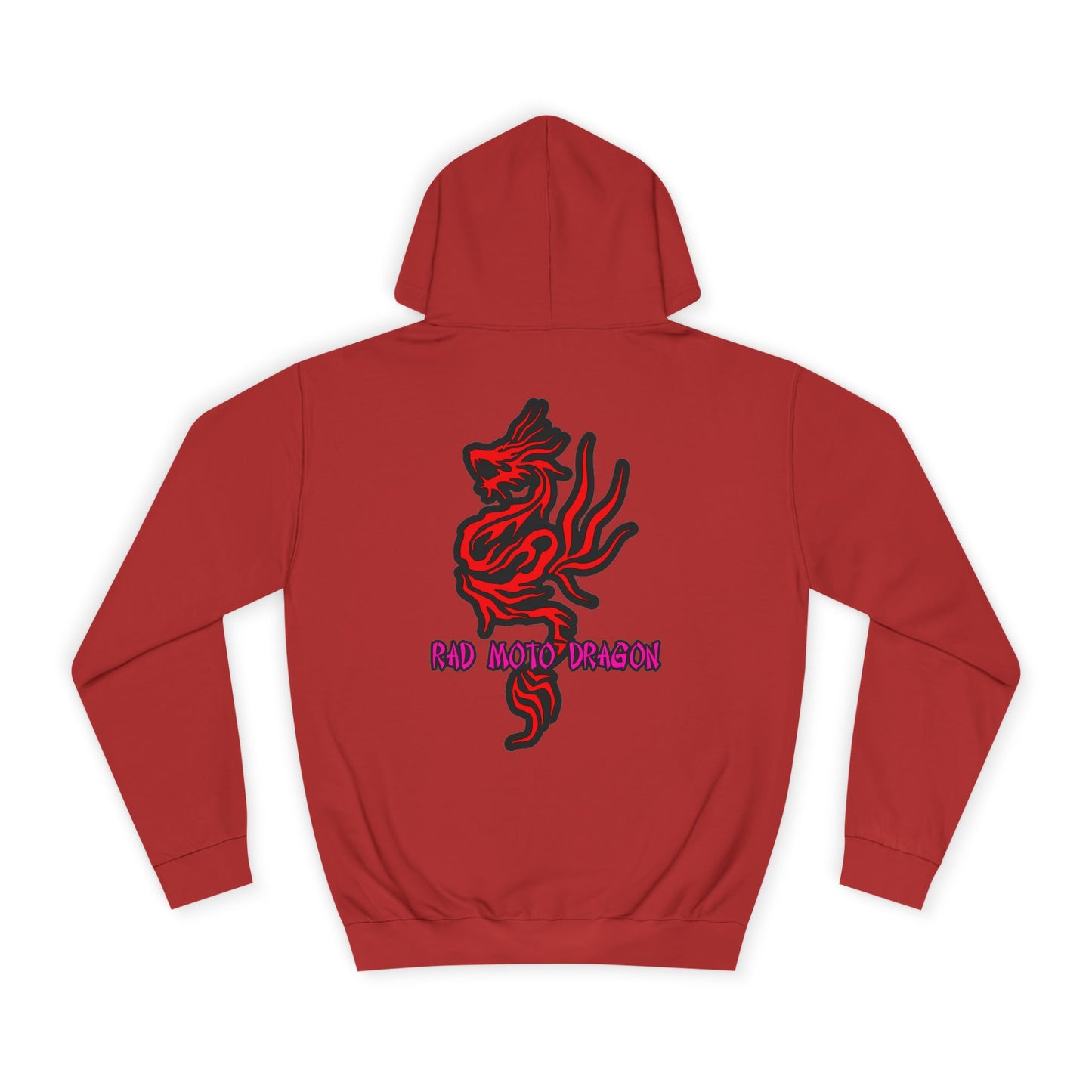 Rad Moto Dragon, Rad Moto Life, Unisex Hoodie - Biker Style Sweatshirt for Motorcycle Enthusiasts