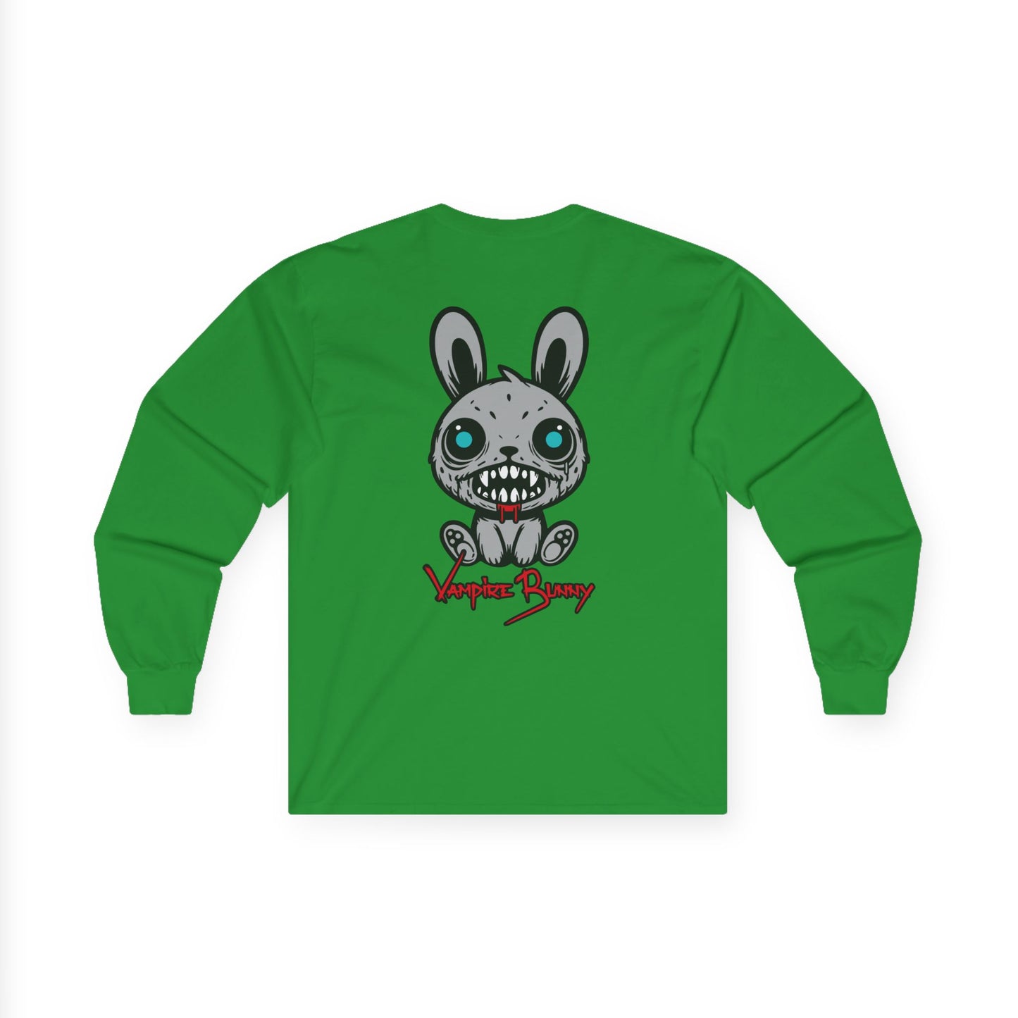 Vampire Bunny, Rad Moto Bunny, Unisex Long Sleeve Tee - Bold Graphic T-Shirt for Motorcycle Enthusiasts