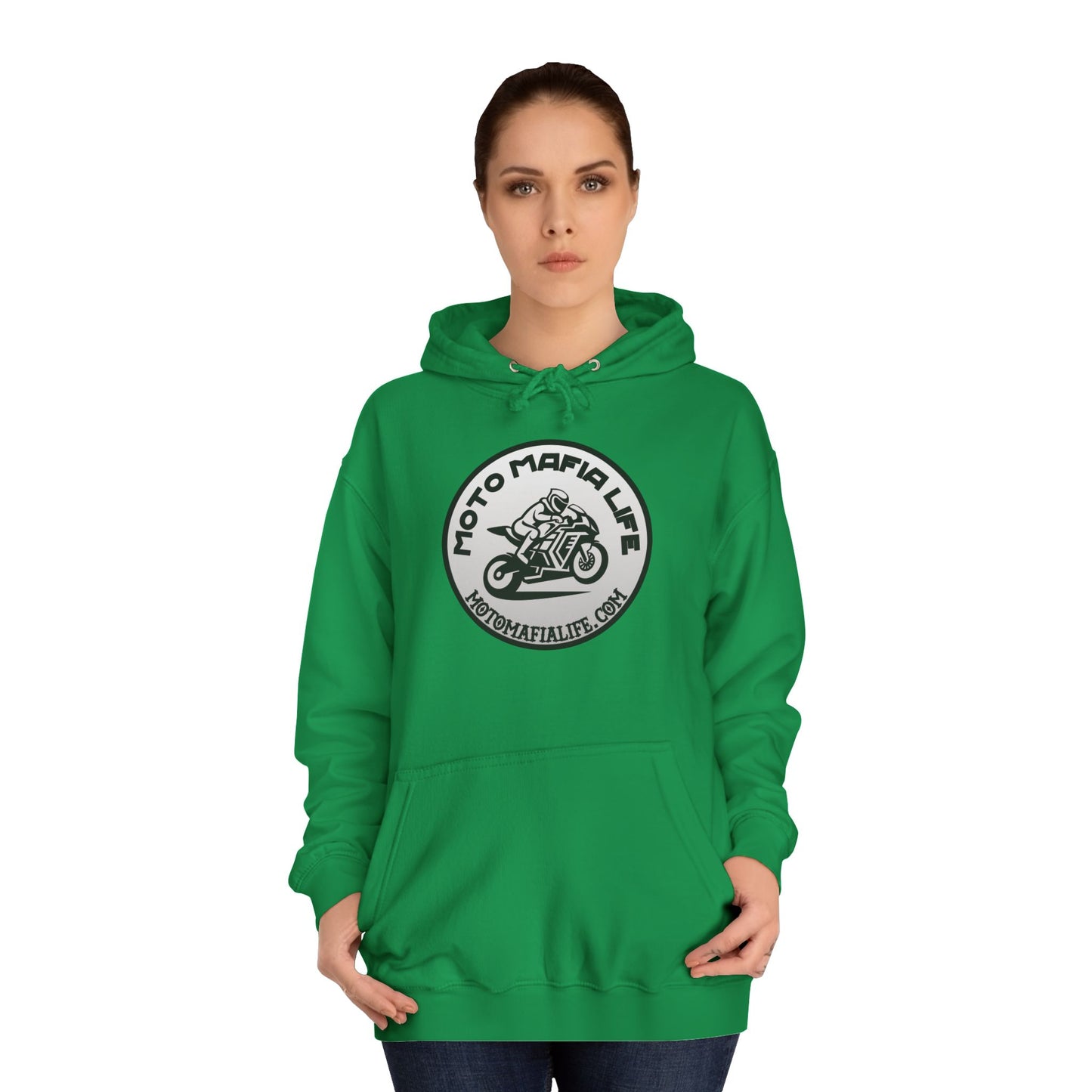 I'M Just a Girl, Moto Mafia Life Unisex Hoodie - Biker Style Sweatshirt for Motorcycle Enthusiasts