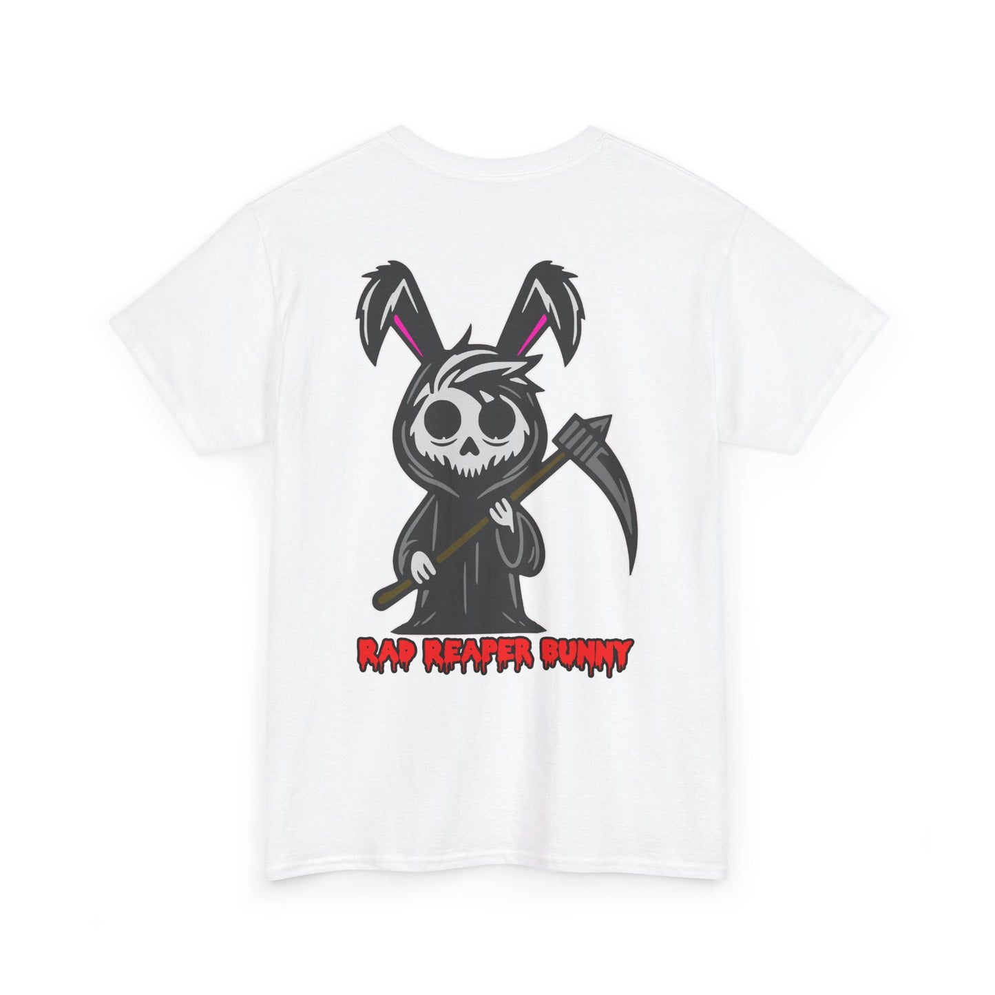 Rad Reaper Bunny, Rad Moto Bunny, Heavy Cotton T-Shirt