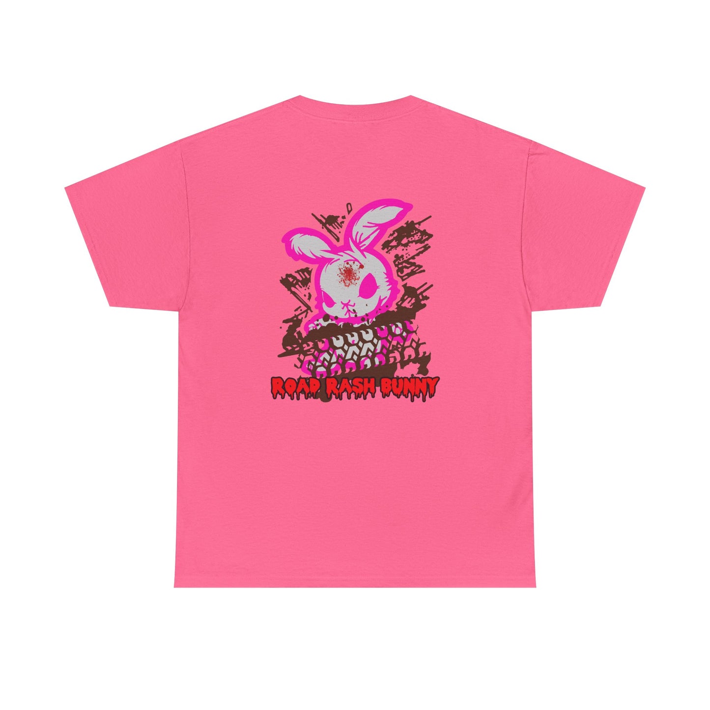 Road Rash Bunny, Rad Moto Bunny, Heavy Cotton T-Shirt