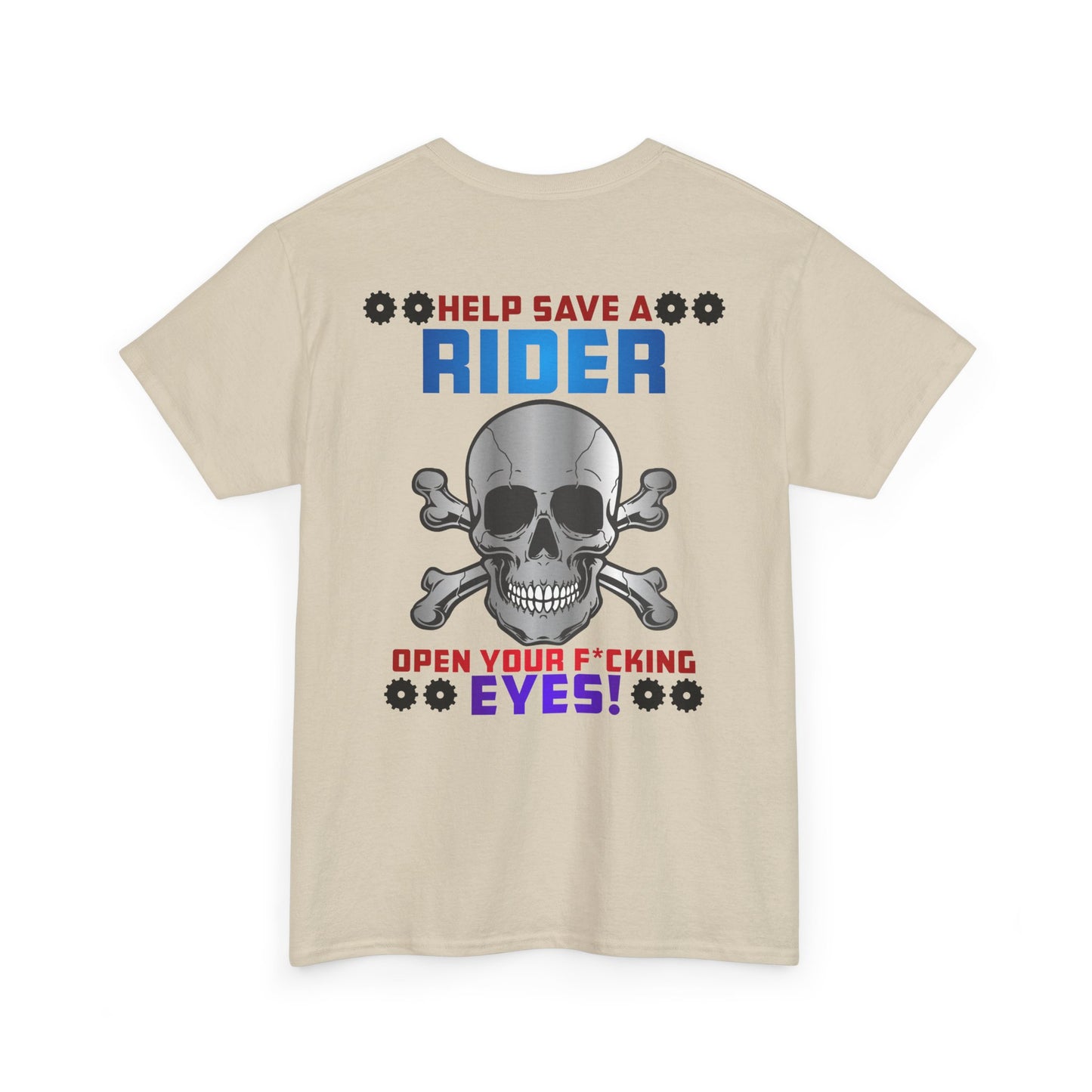 Help Save a Rider, Rad Moto Life, Heavy Cotton T-Shirt