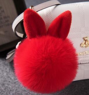 Fur Bunny Keychain