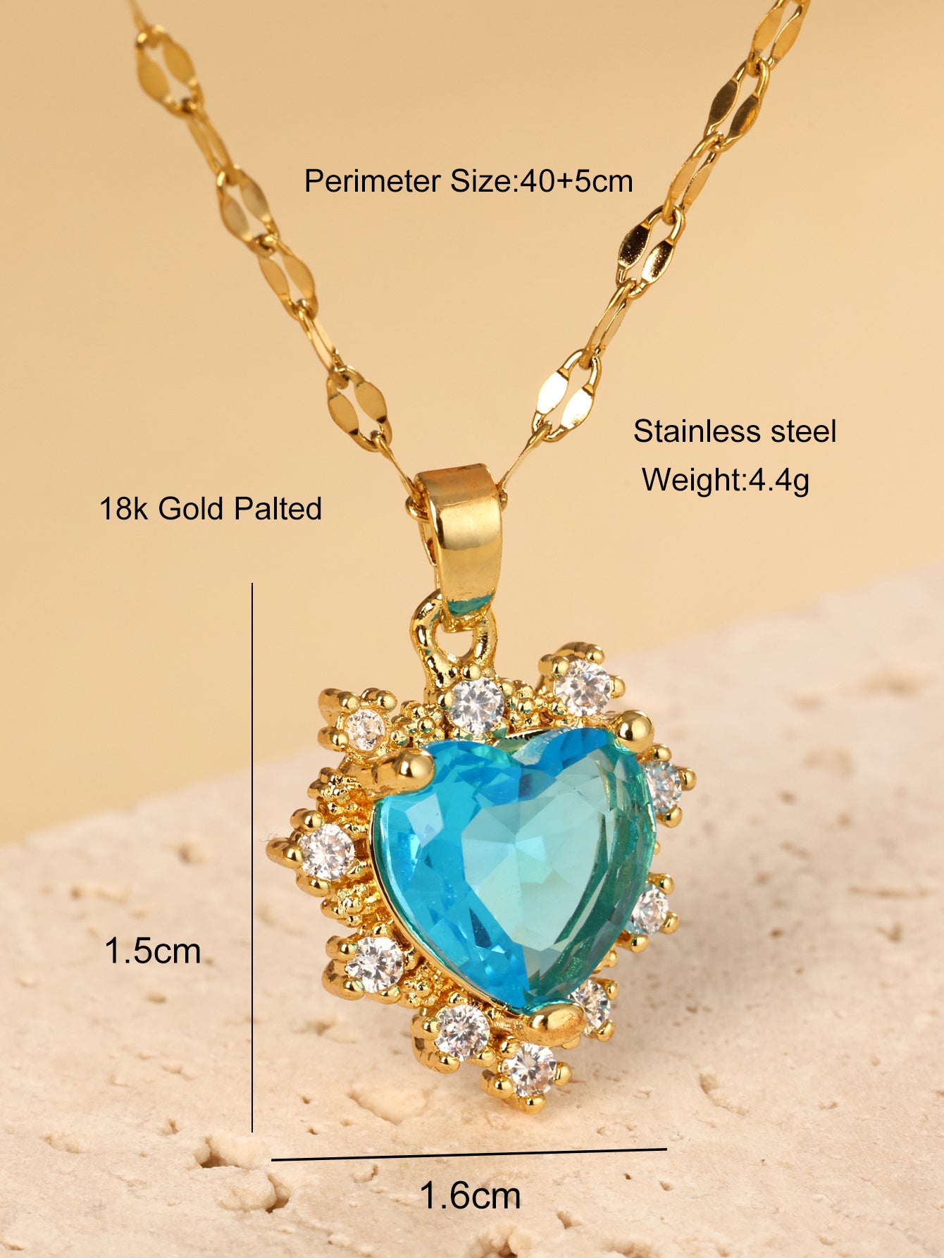 Heart-shaped Collarbone Chain Necklace