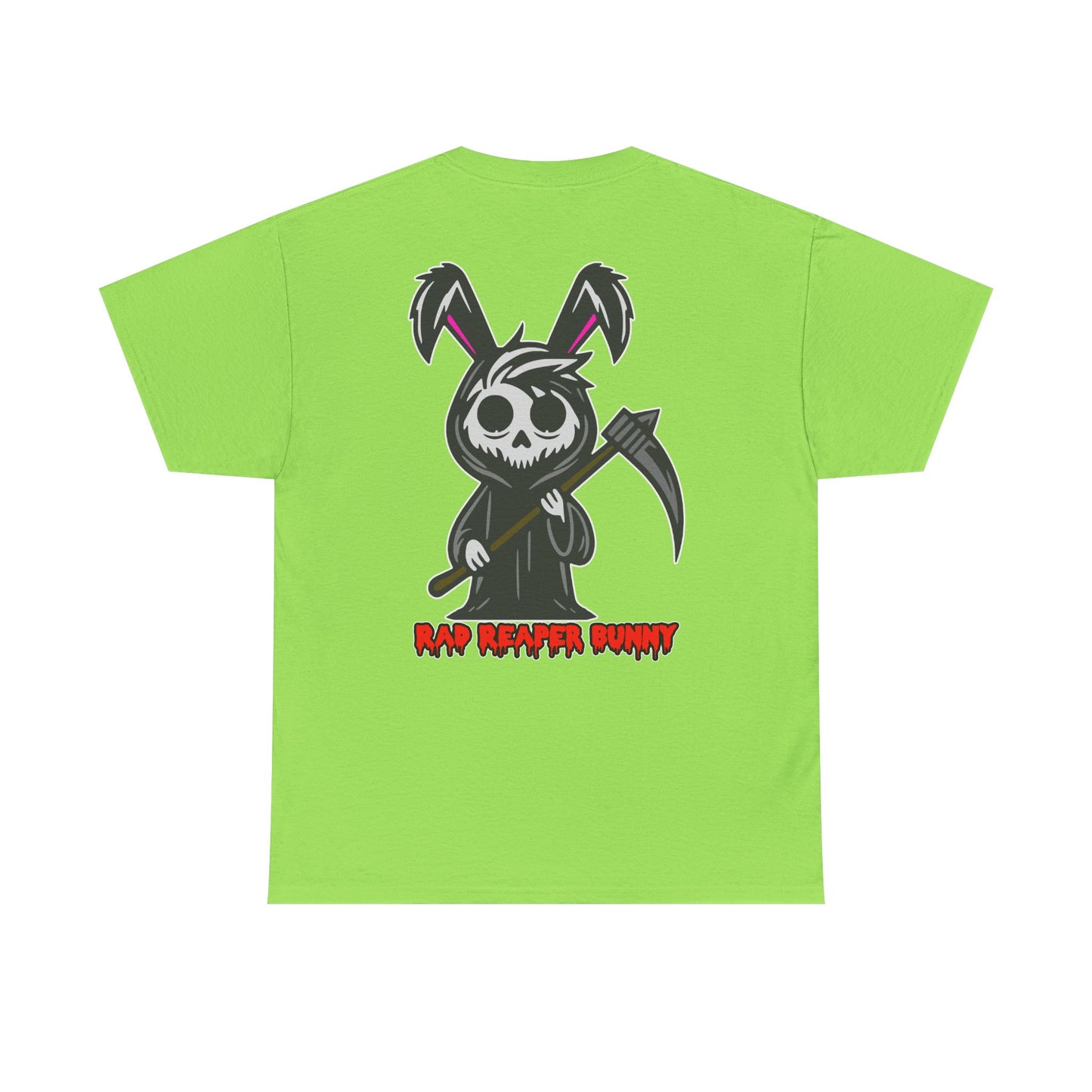 Rad Reaper Bunny, Rad Moto Bunny, Heavy Cotton T-Shirt