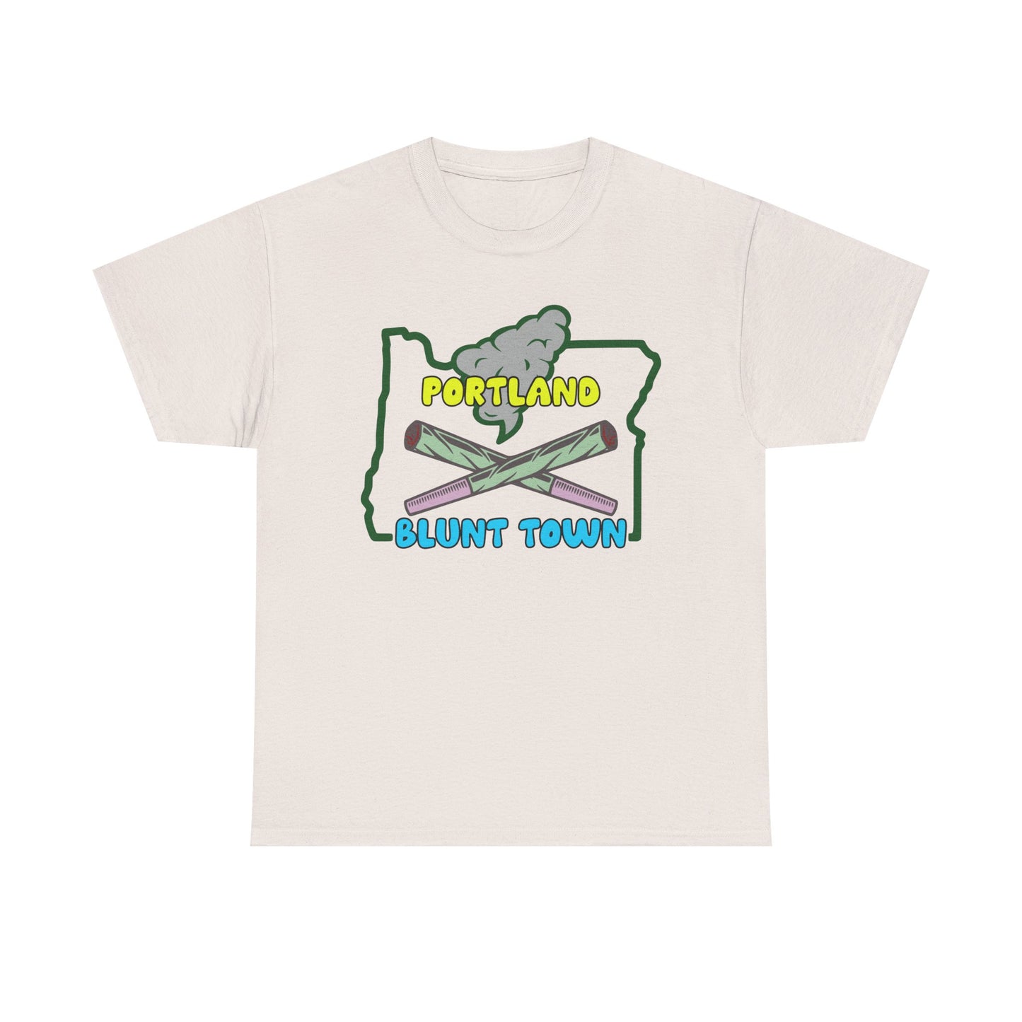 Portland Oregon, Blunt Town. Heavy Cotton T-Shirt