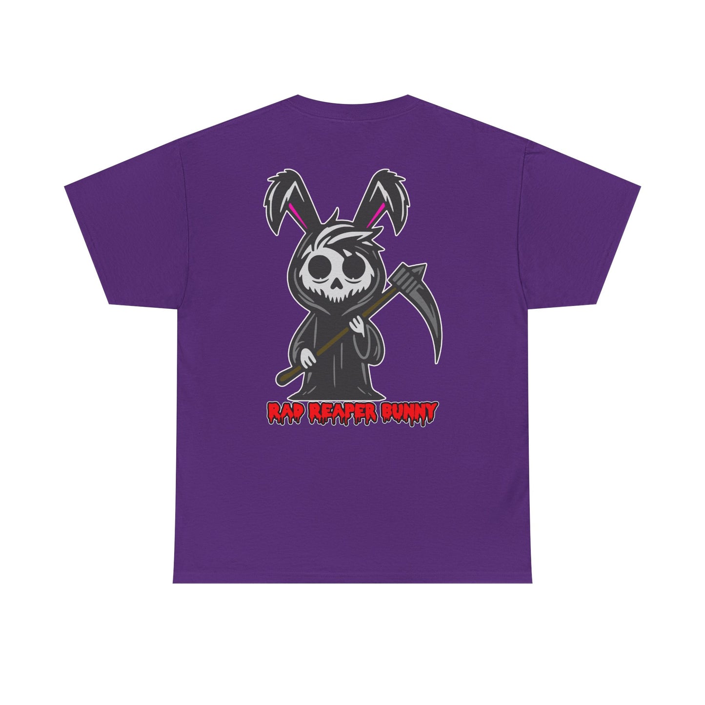 Rad Reaper Bunny, Rad Moto Bunny, Heavy Cotton T-Shirt