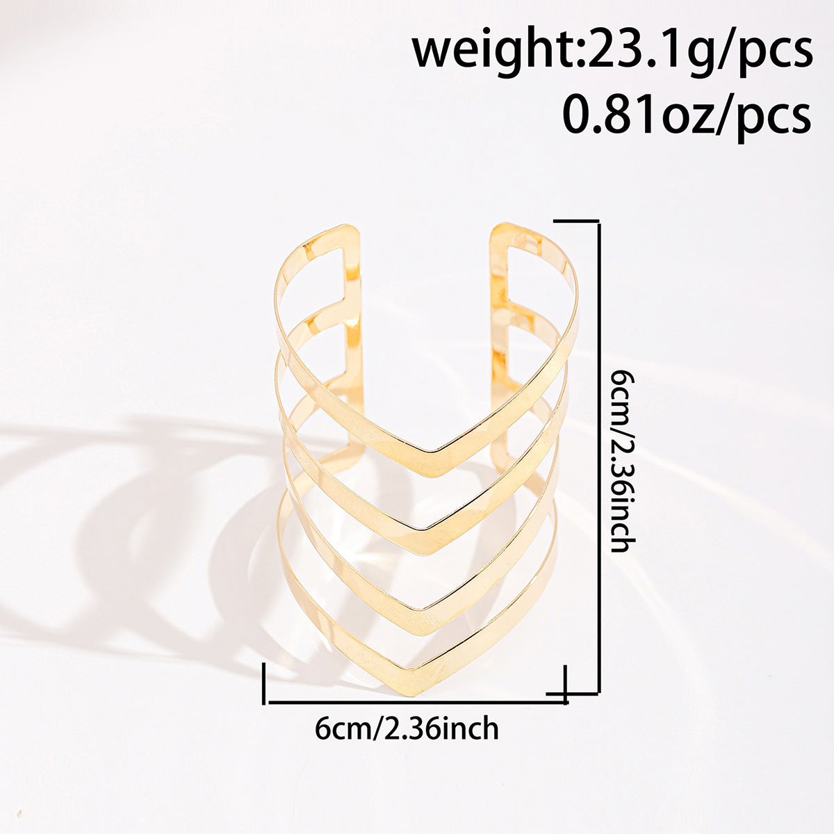 V-shaped Wave Bracelet