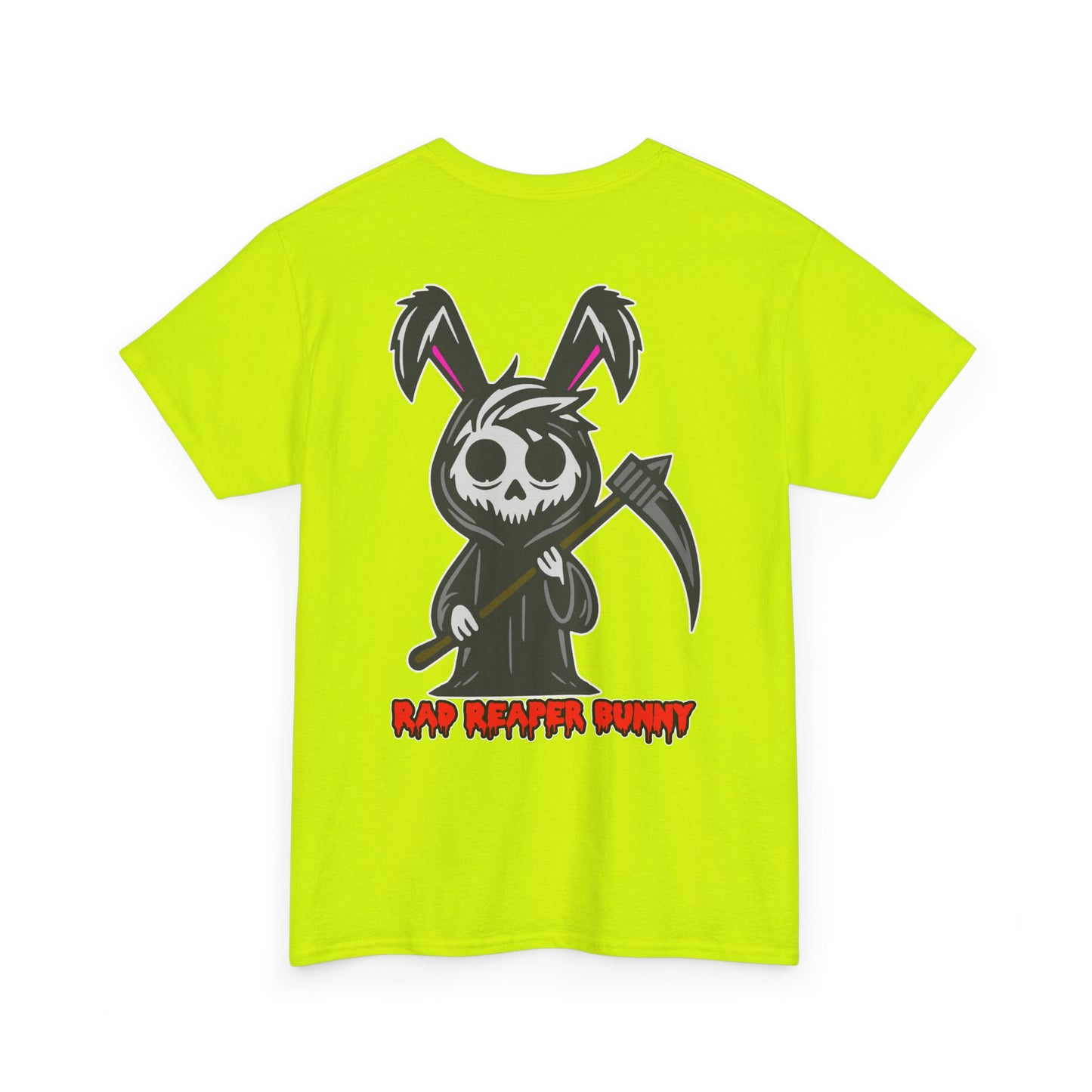 Rad Reaper Bunny, Rad Moto Bunny, Heavy Cotton T-Shirt