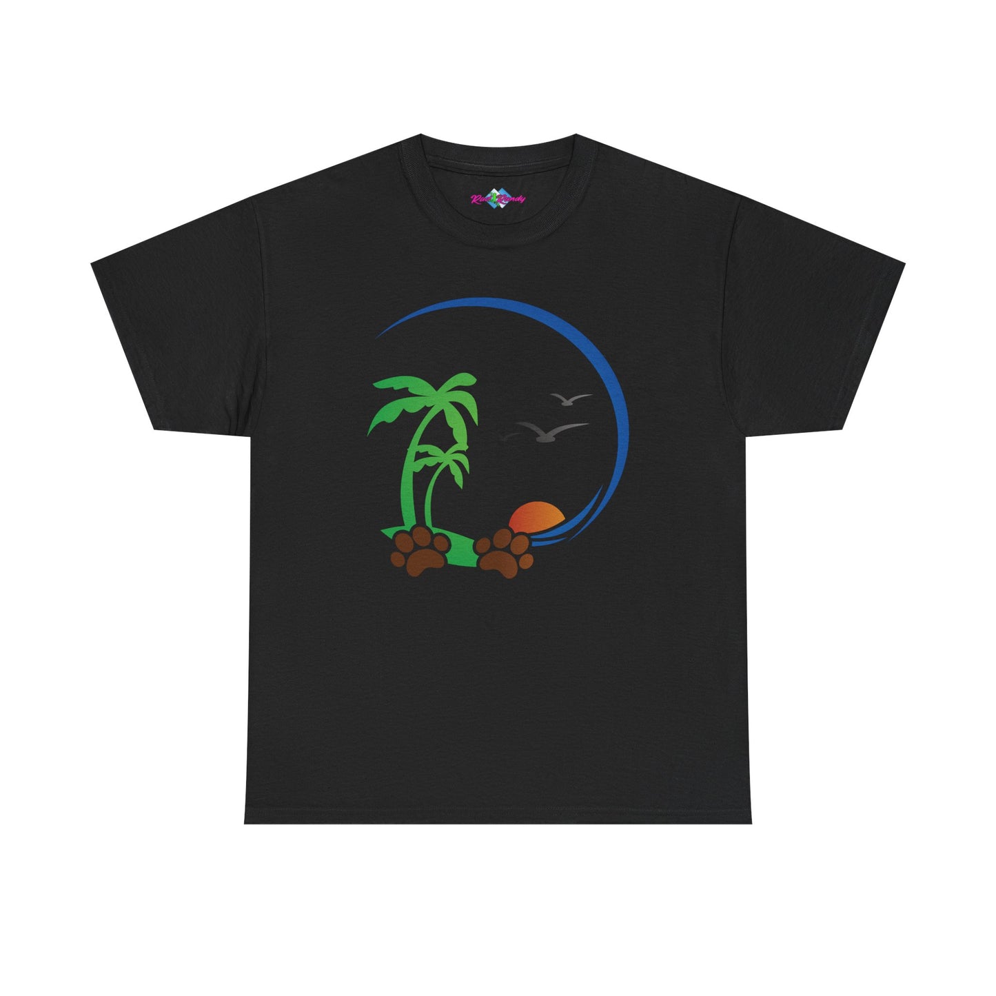 Tropical Paws. Heavy Cotton T-Shirt