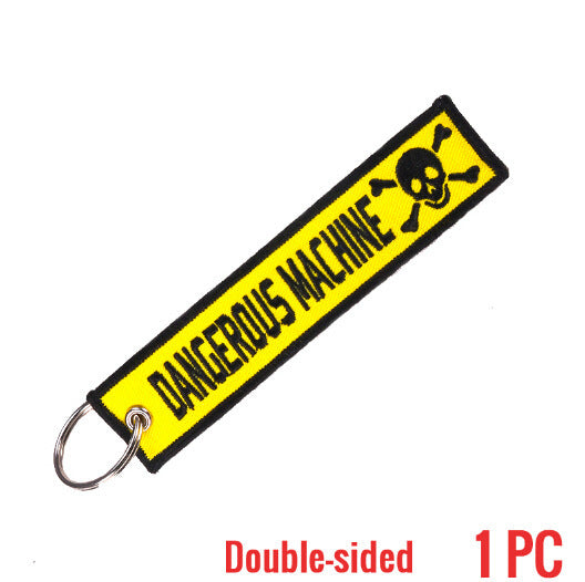Motorcycle Embroidered Keychain