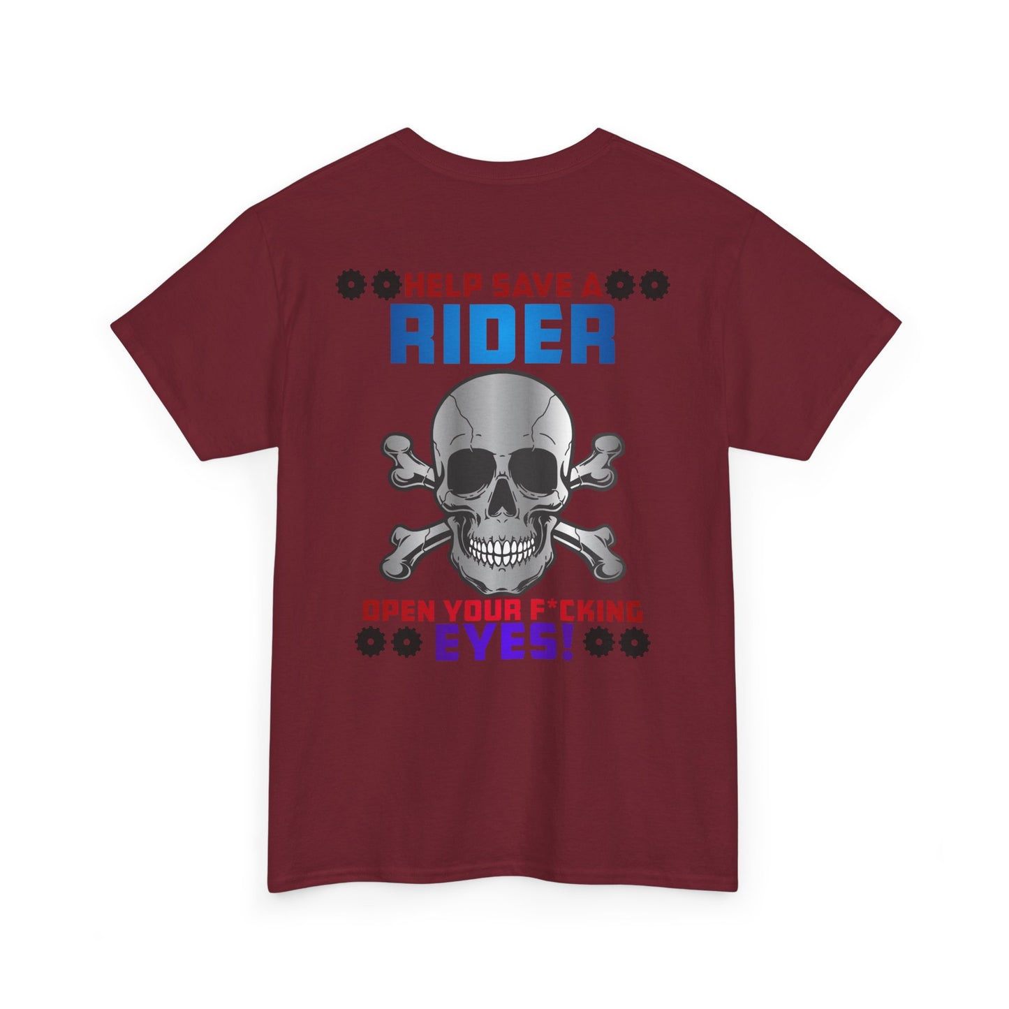 Help Save a Rider, Rad Moto Life, Heavy Cotton T-Shirt
