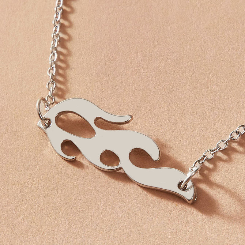 Fire Flame's Multi-Layered Choker Necklace