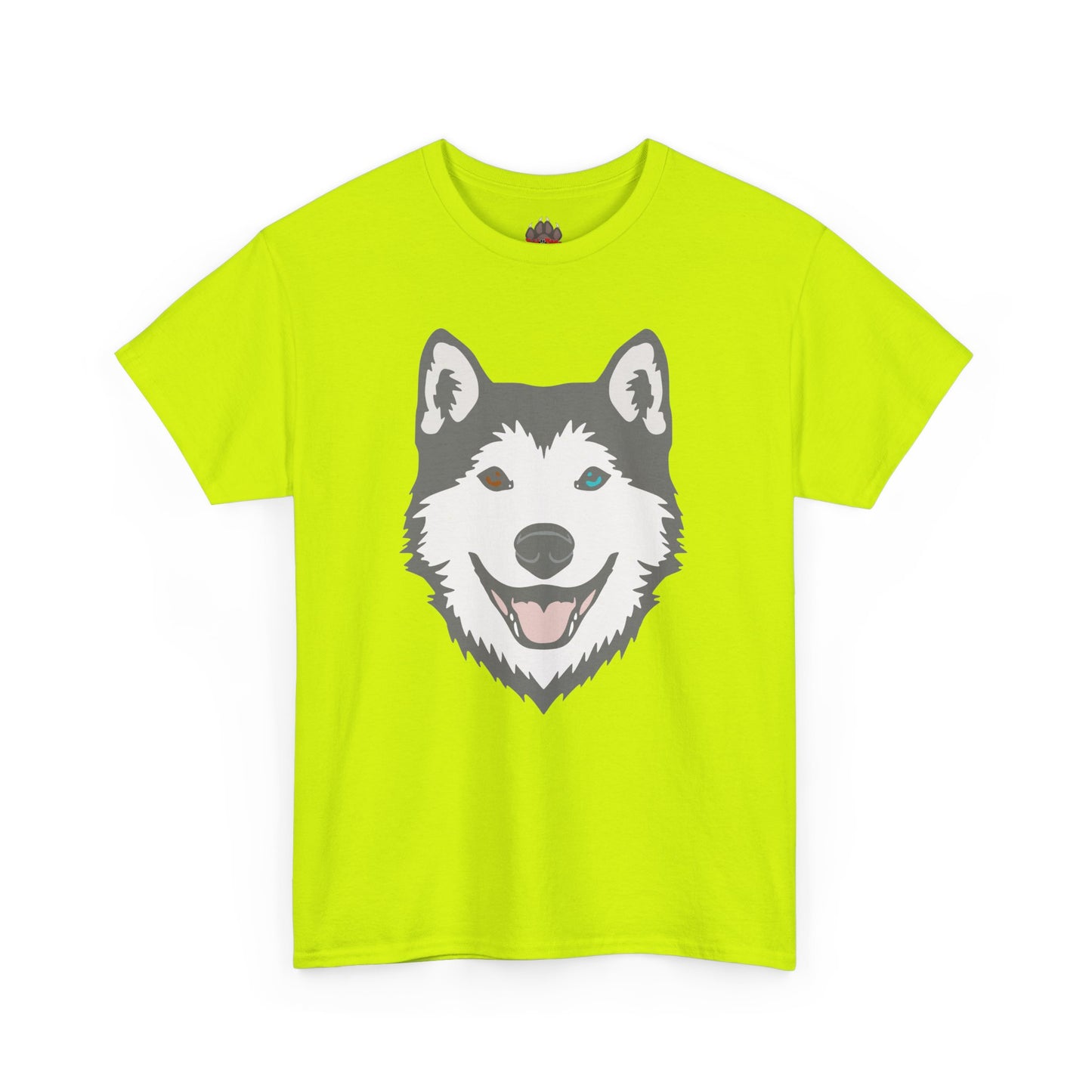Bi Eyed Husky. Heavy Cotton T-Shirt