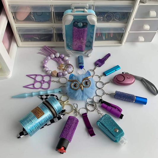 Blue Owl Keychain Suit