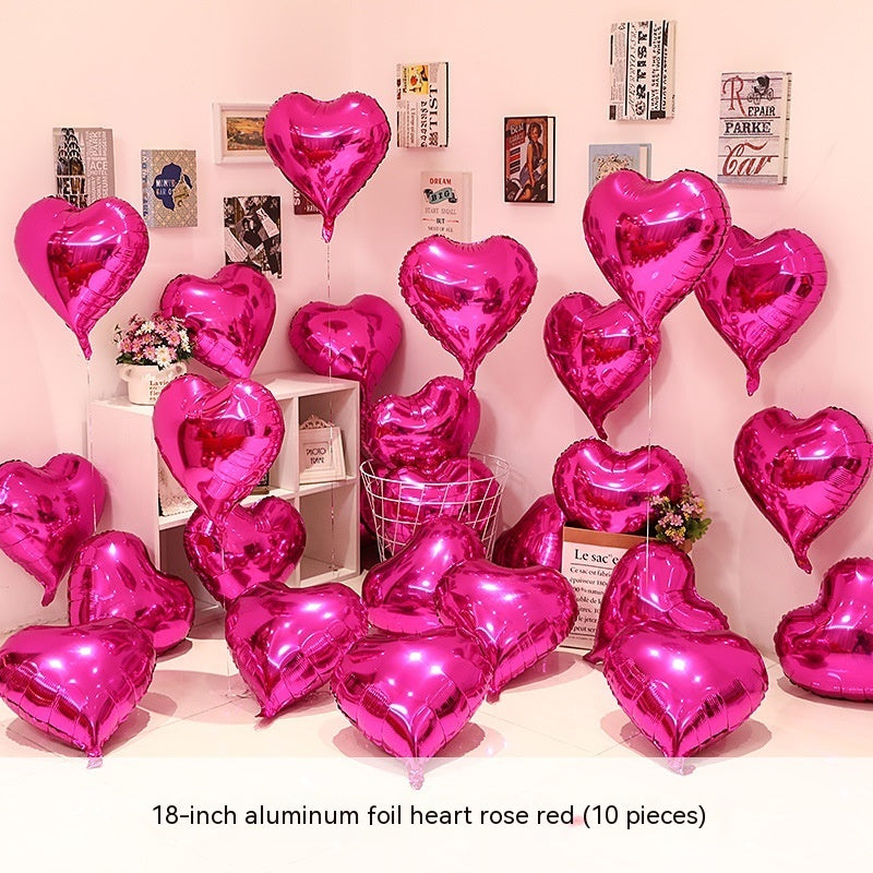 Heart-shaped Aluminum Balloon