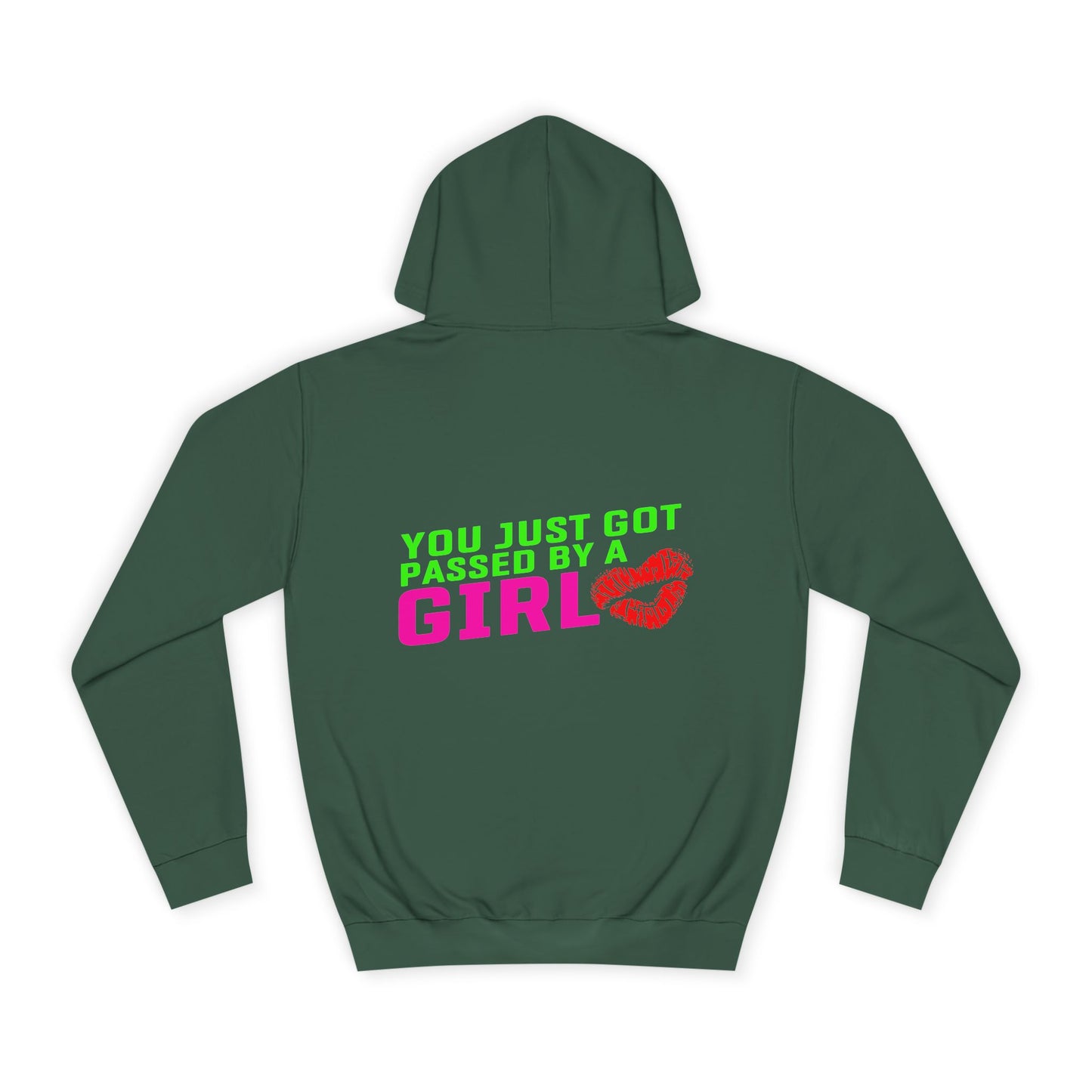 You just got passed by a Girl, Rad Moto Bunny, Unisex Hoodie - Biker Style Sweatshirt for Motorcycle Enthusiasts