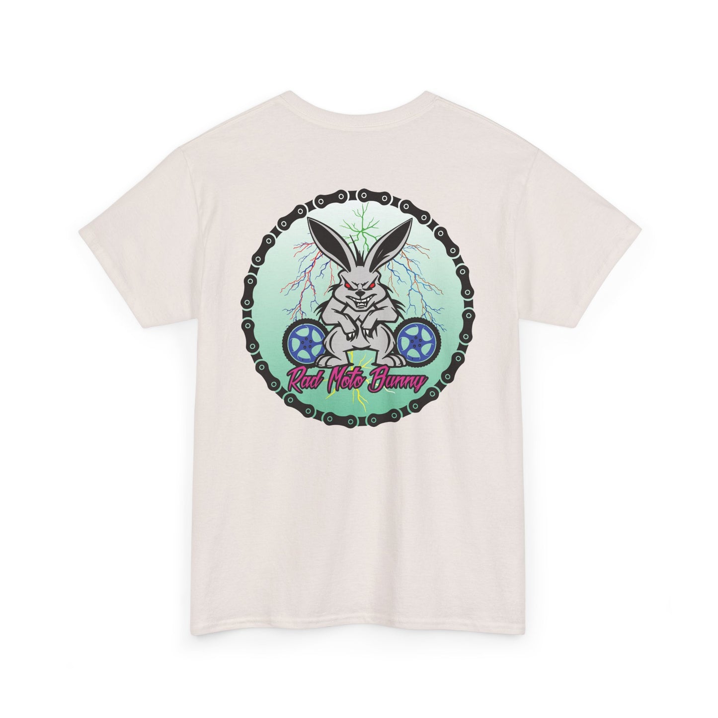 Rad Moto Bunny Lightning, Heavy Cotton T-Shirt