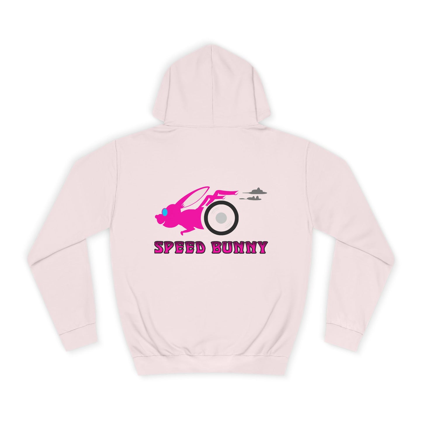 Speed Bunny, Rad Moto Bunny, Unisex Hoodie - Biker Style Sweatshirt for Motorcycle Enthusiasts