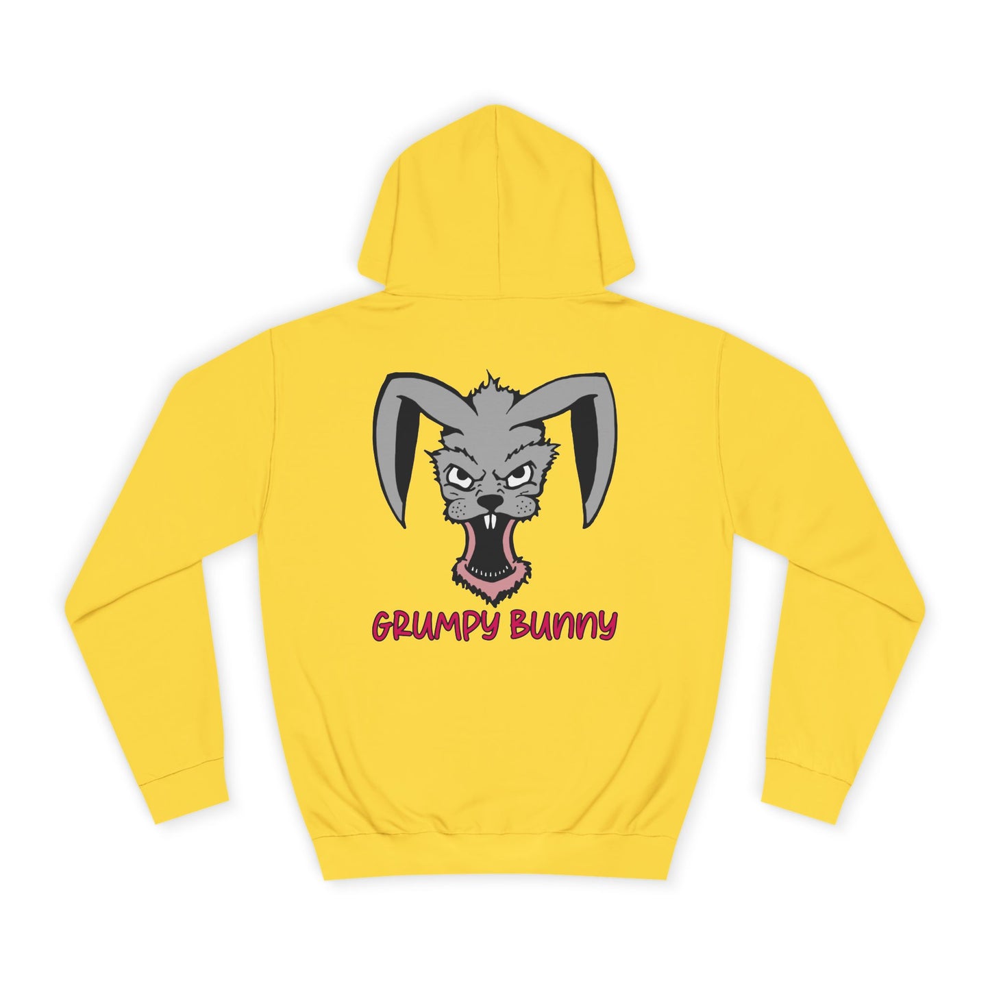 Grumpy Bunny, Rad Moto Bunny, Unisex Hoodie - Biker Style Sweatshirt for Motorcycle Enthusiasts