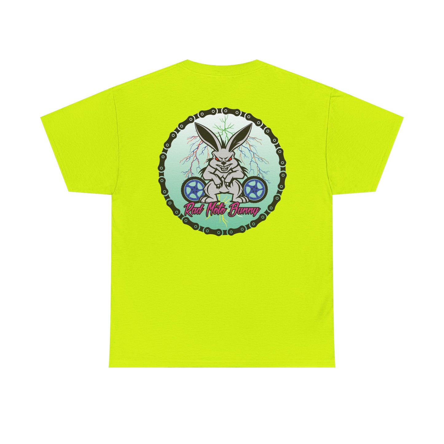 Rad Moto Bunny Lightning, Heavy Cotton T-Shirt