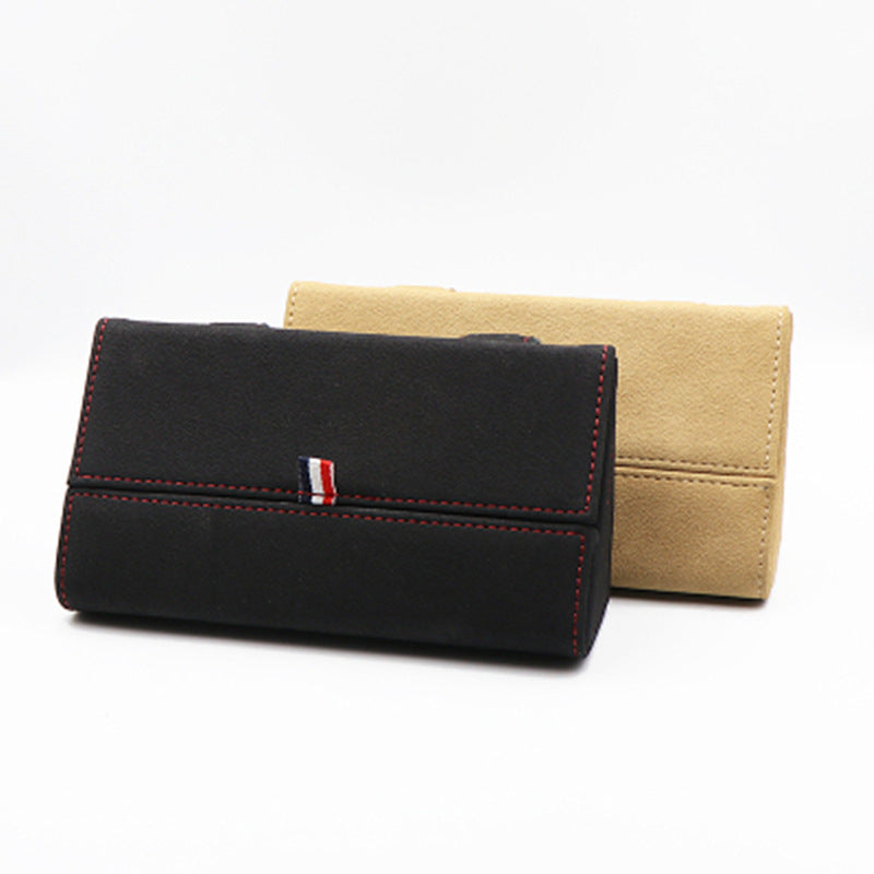 Genuine Leather Car Glasses Case