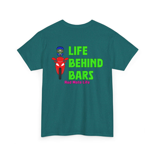 Life Behind Bars, Rad Moto Life, Heavy Cotton T-Shirt