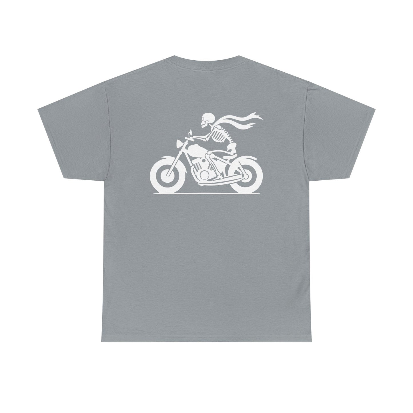 Skeleton Rider, Rad Moto Bunny, Heavy Cotton T-Shirt