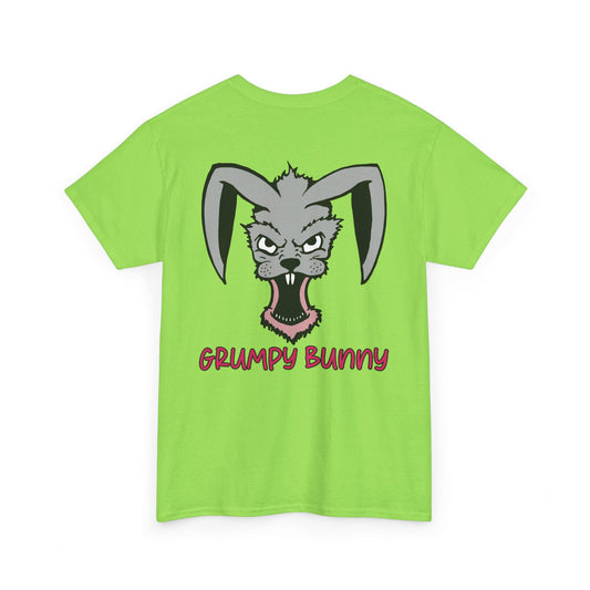 Grumpy Bunny, Rad Moto Bunny, Heavy Cotton T-Shirt