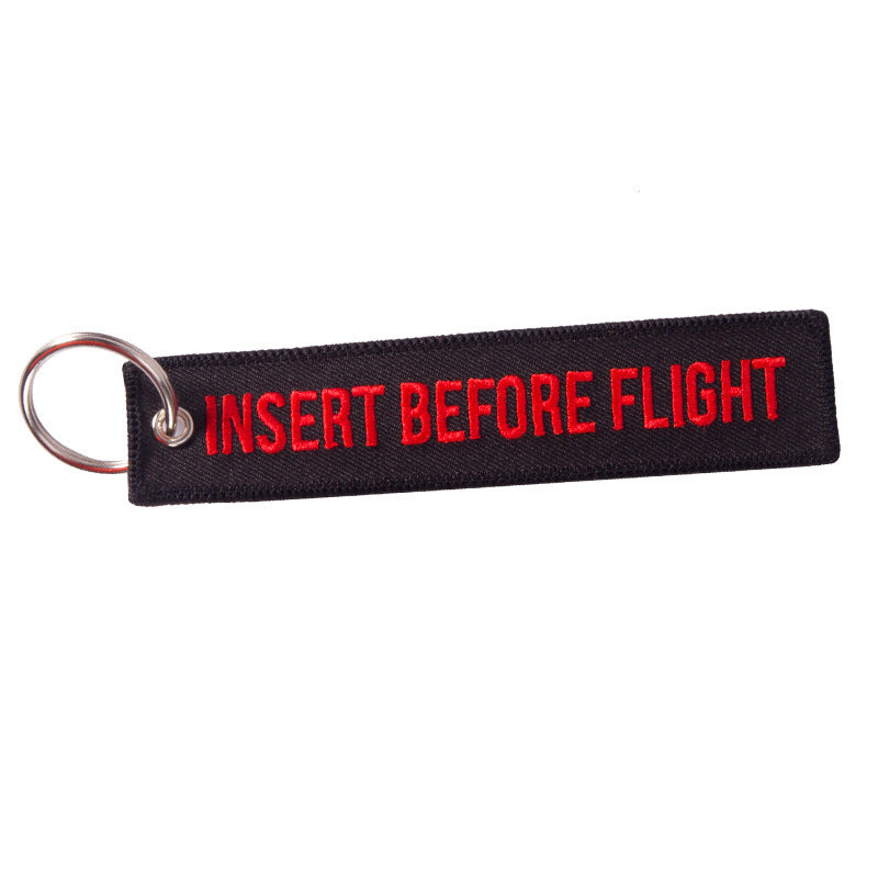 Motorcycle Embroidered Keychain