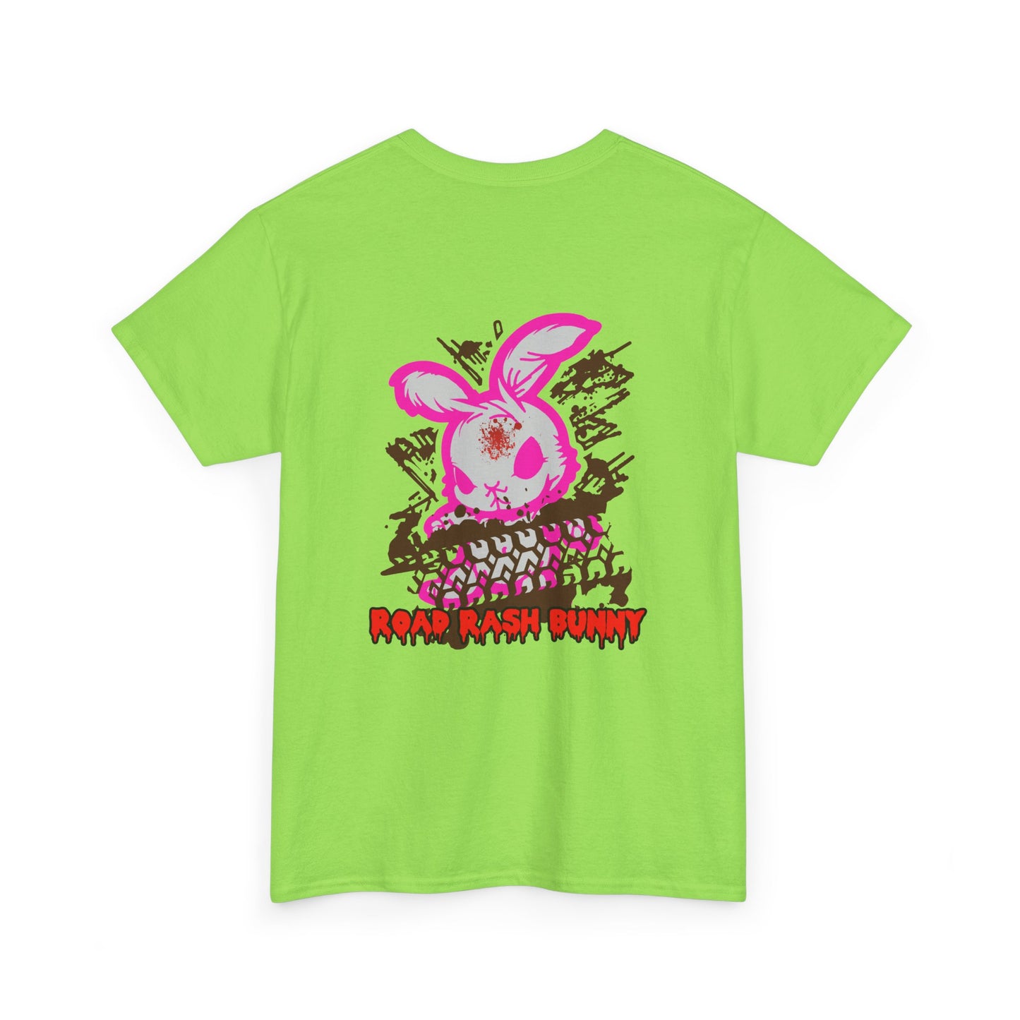 Road Rash Bunny, Rad Moto Bunny, Heavy Cotton T-Shirt