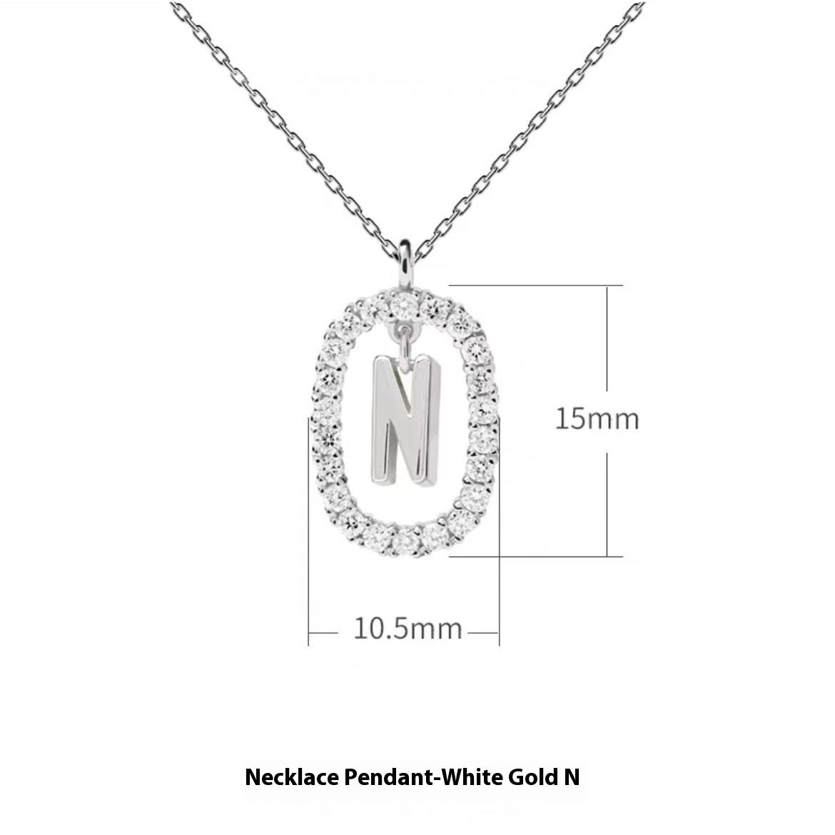 Stylish Zircon Alphabet Clavicle Chain