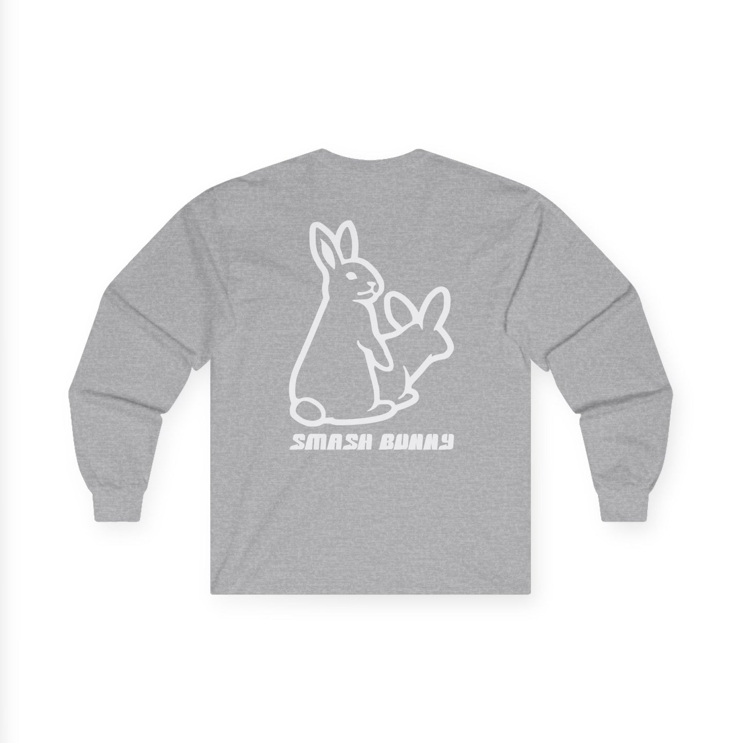 Smash Bunny, Rad Moto Bunny, Unisex Long Sleeve Tee - Bold Graphic T-Shirt for Motorcycle Enthusiasts