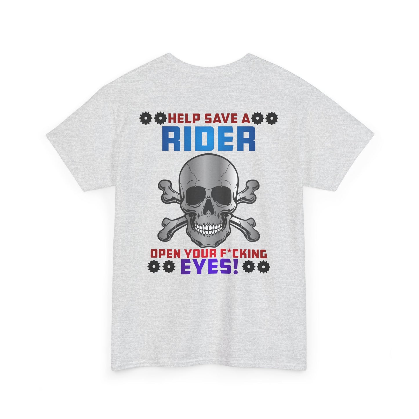 Help Save a Rider, Rad Moto Life, Heavy Cotton T-Shirt