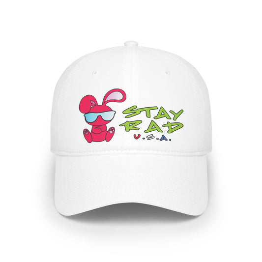 Cool Bunny Stay Rad Baseball Cap.