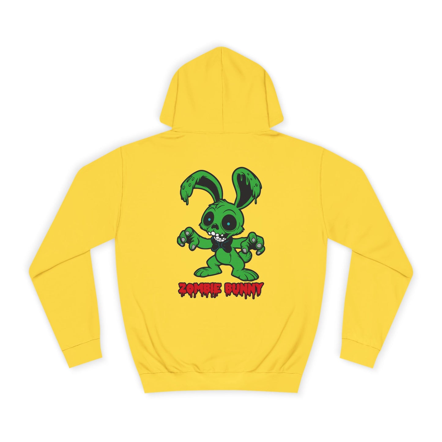 Zombie Bunny, Rad Moto Bunny, Unisex Hoodie - Biker Style Sweatshirt for Motorcycle Enthusiasts