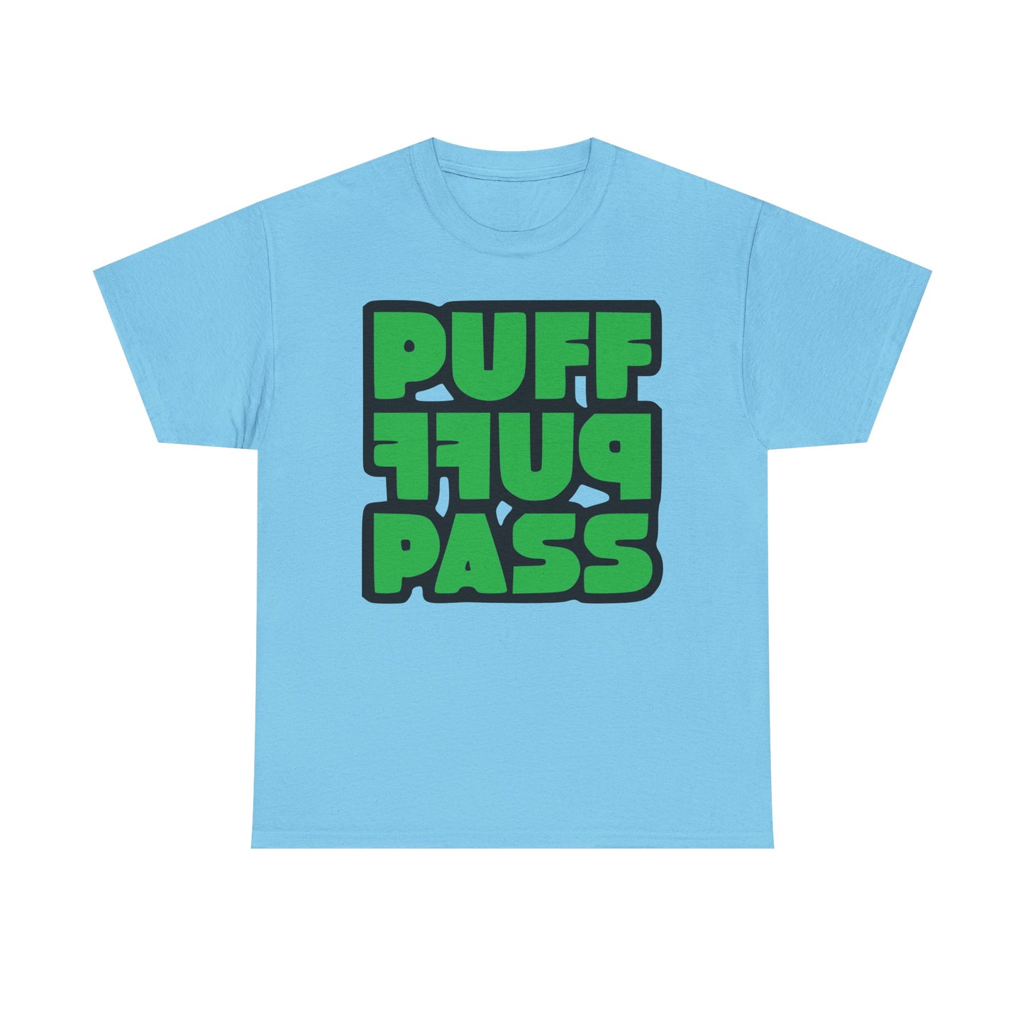 Puff Puff Pass Tee - Unisex Heavy Cotton T-Shirt