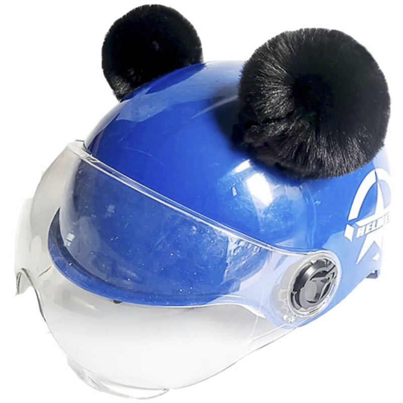 Puffy Panda Ears Helmet Ornaments