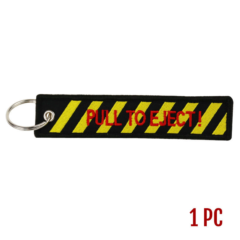 Motorcycle Embroidered Keychain