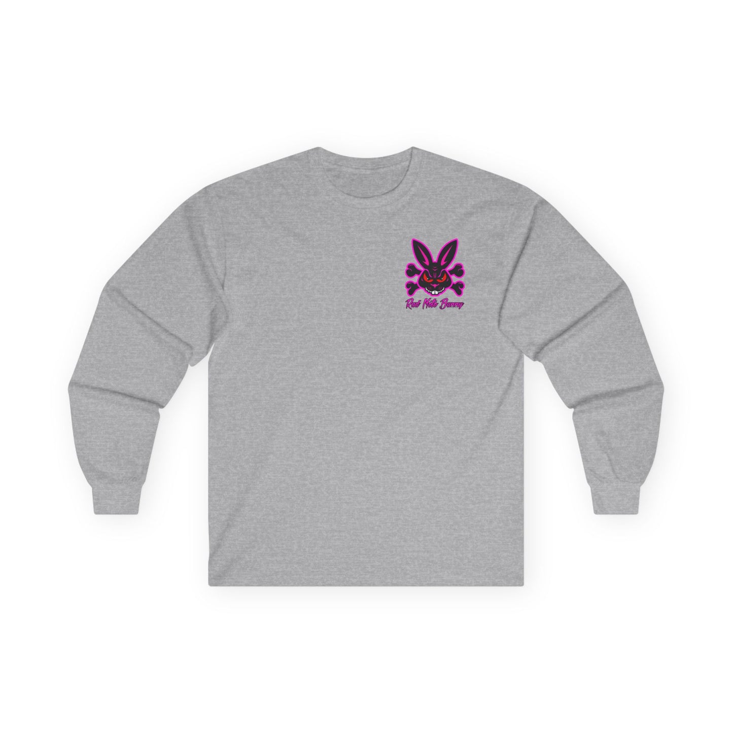 Zombie Bunny, Rad Moto Bunny, Unisex Long Sleeve Tee - Bold Graphic T-Shirt for Motorcycle Enthusiasts