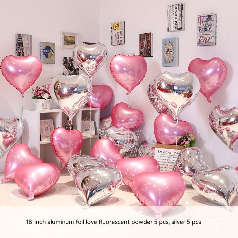 Heart-shaped Aluminum Balloon