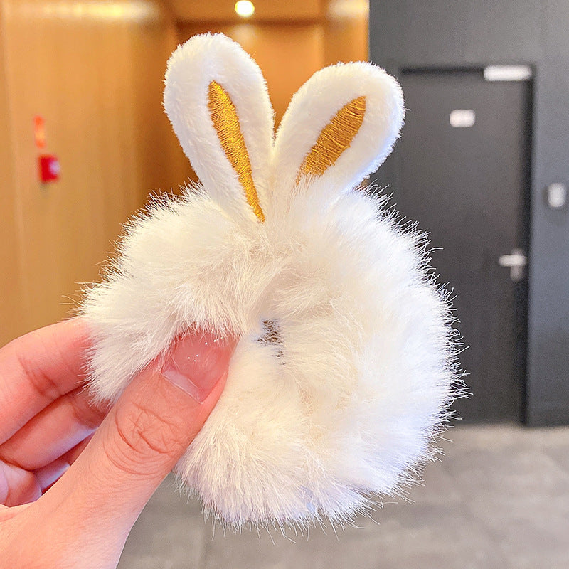 Plush Bunny Ear Hair Tie