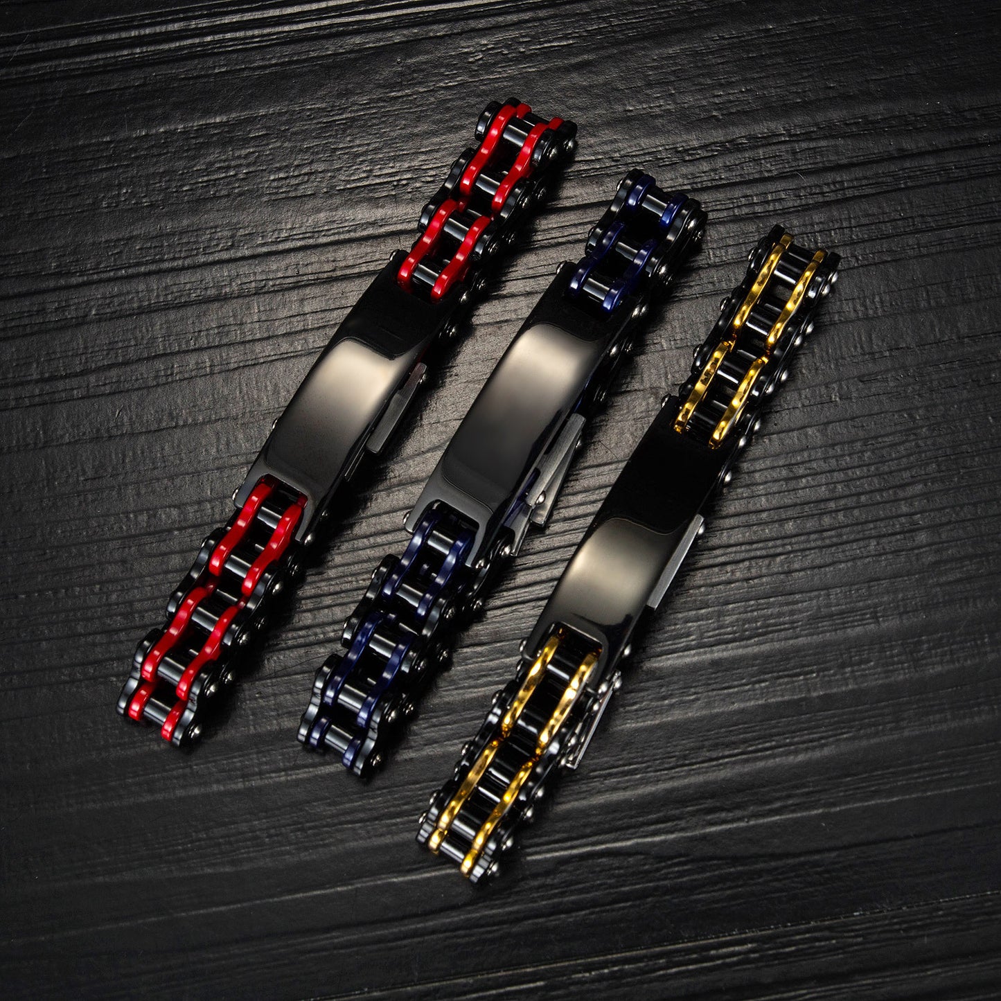 Rad Titanium Steel Motorcycle Chain Bracelet