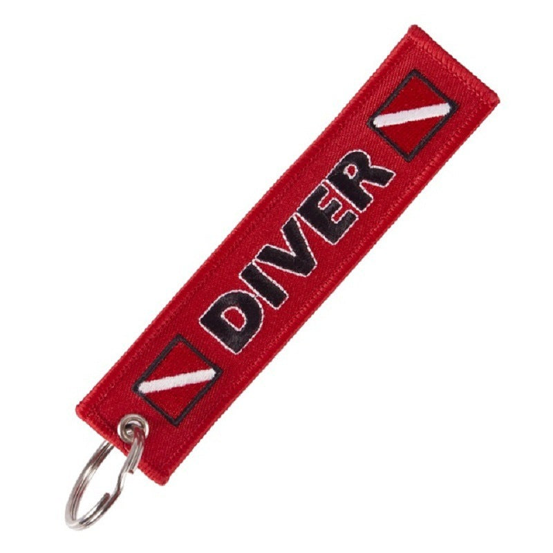 Motorcycle Embroidered Keychain