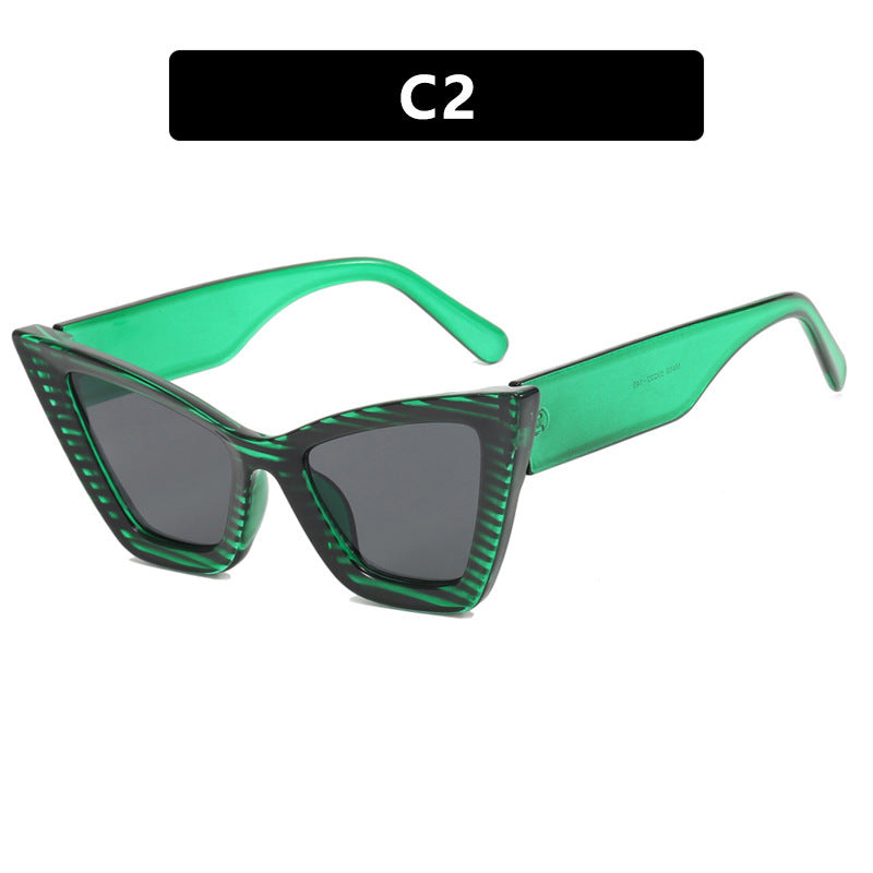 Large Frame Cat Eye Sunglasses