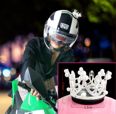 Motorcycle Helmet Crown Ornament