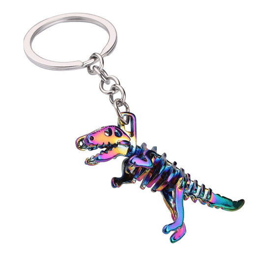 Colorful Dinosaur Keychain
