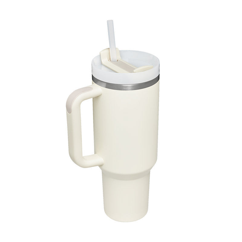 40 Oz Stainless Steel Tumbler with Lid & Straw