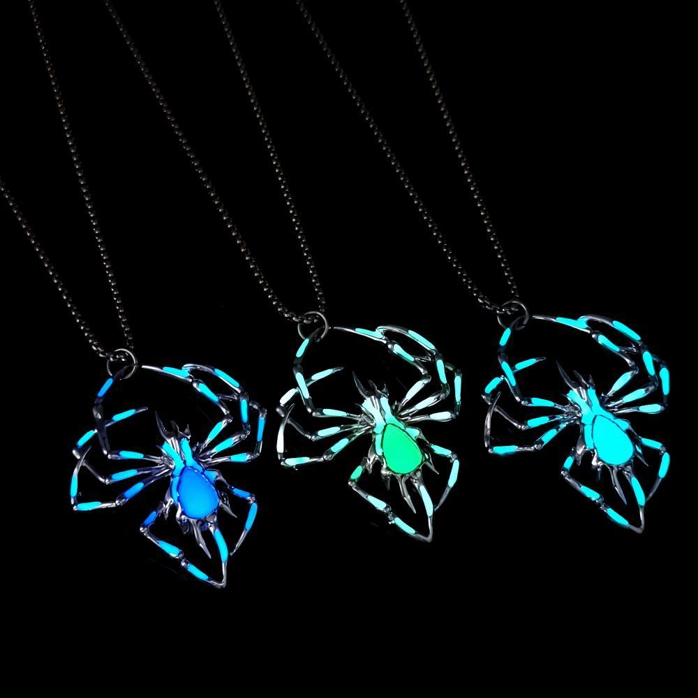 Halloween Luminous Spider Necklace